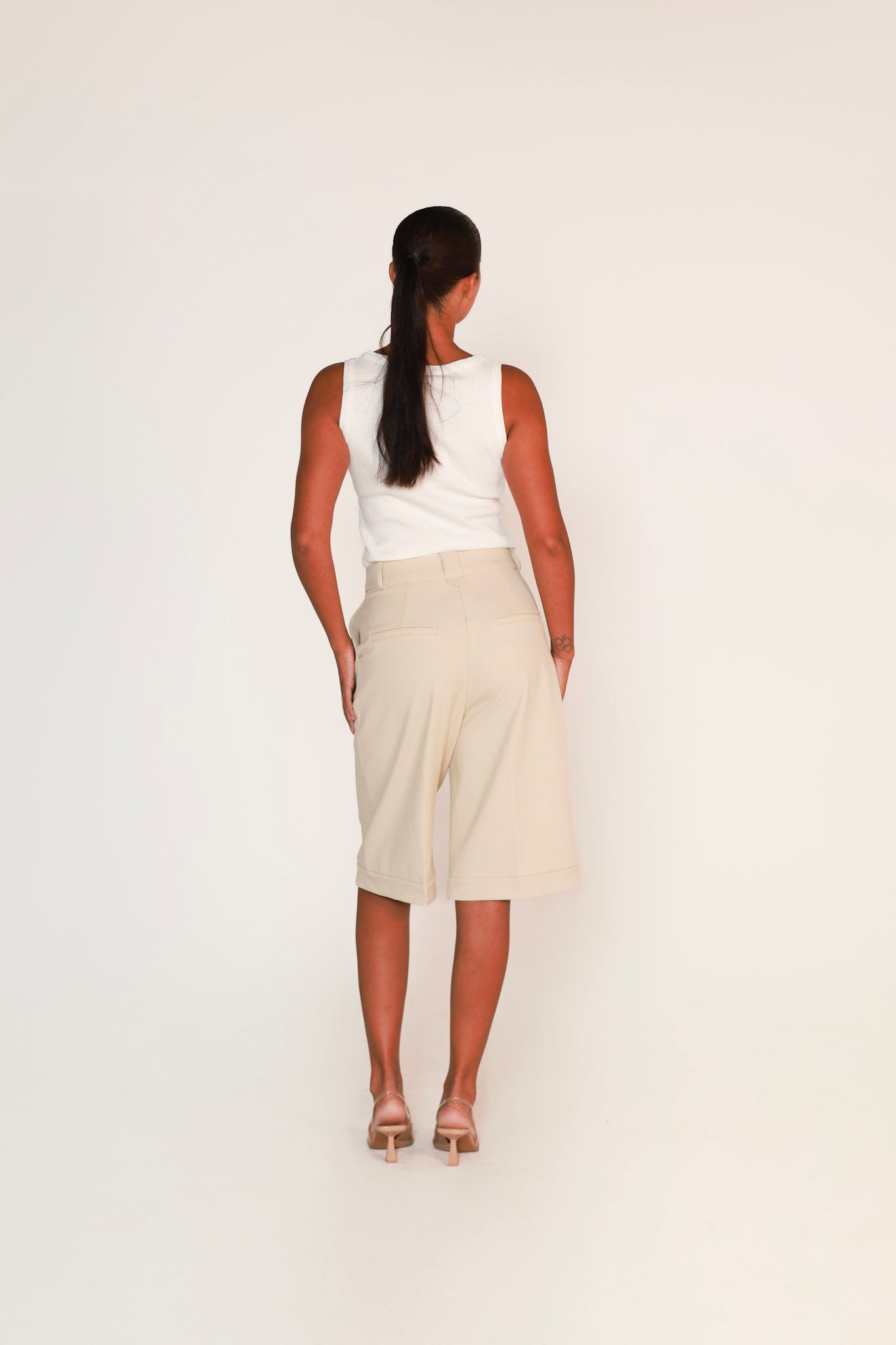Korte broek - beige