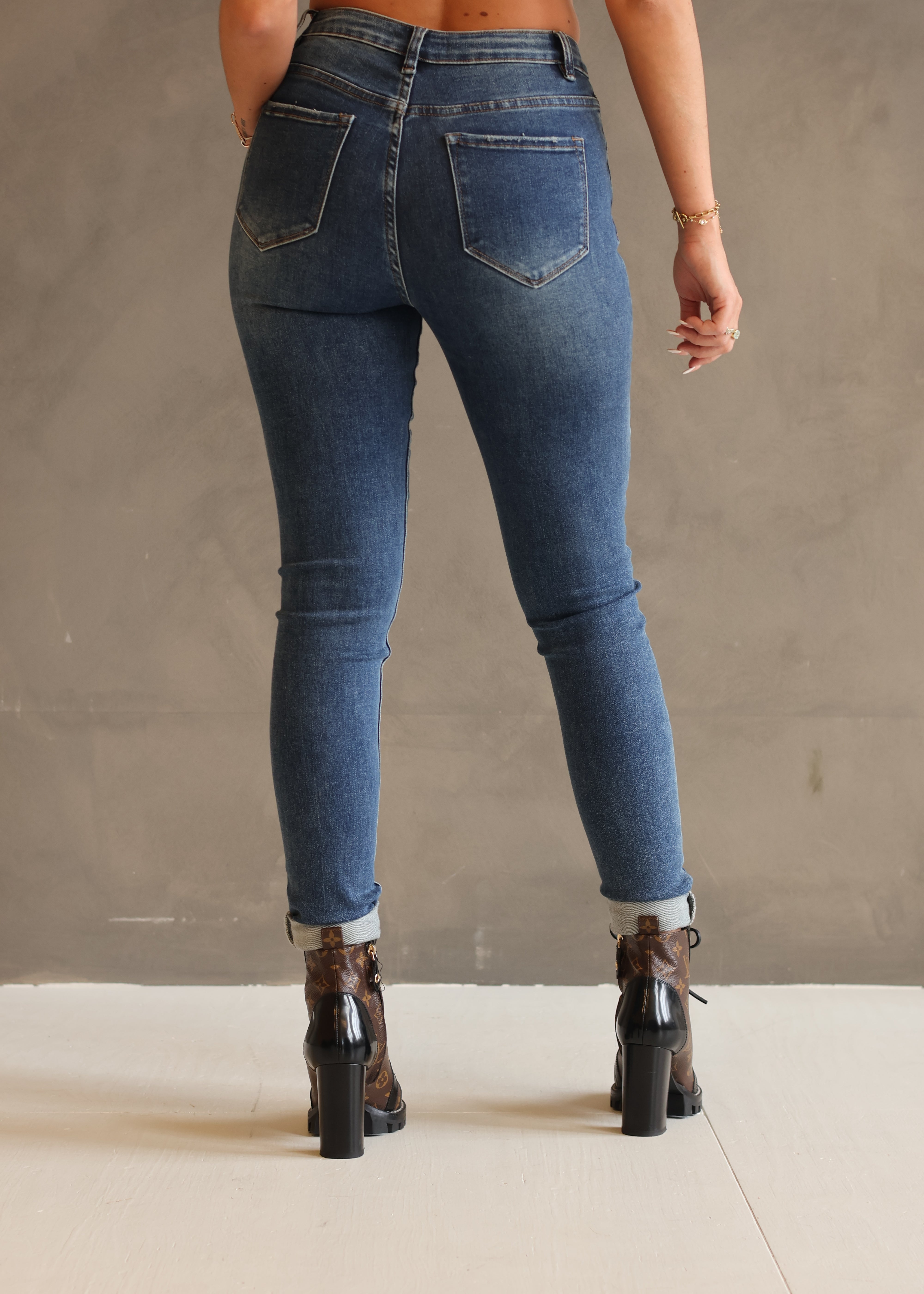 PUSH UP HIGHWAIST - Skinny Jeans