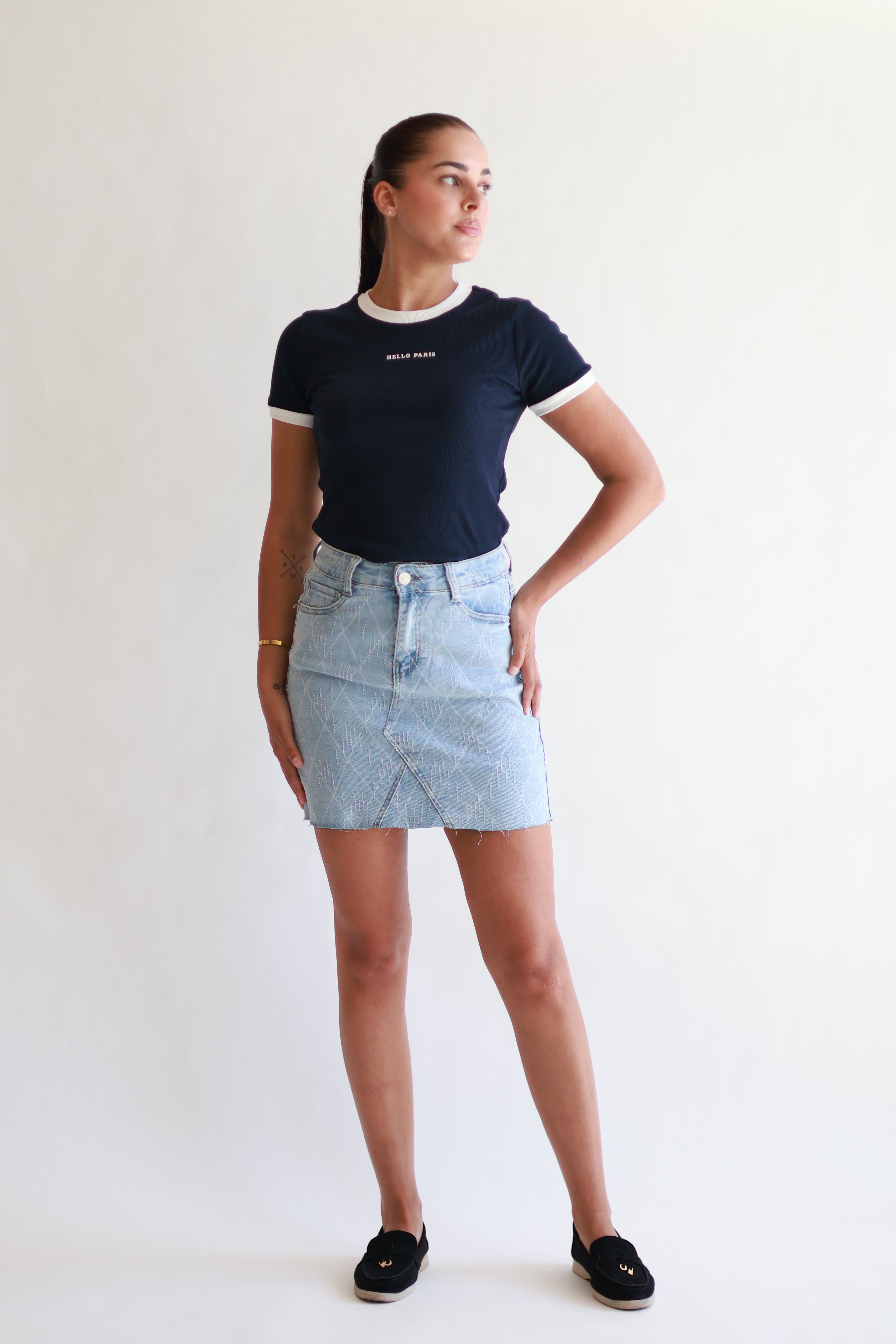 DENIM MINI ROK