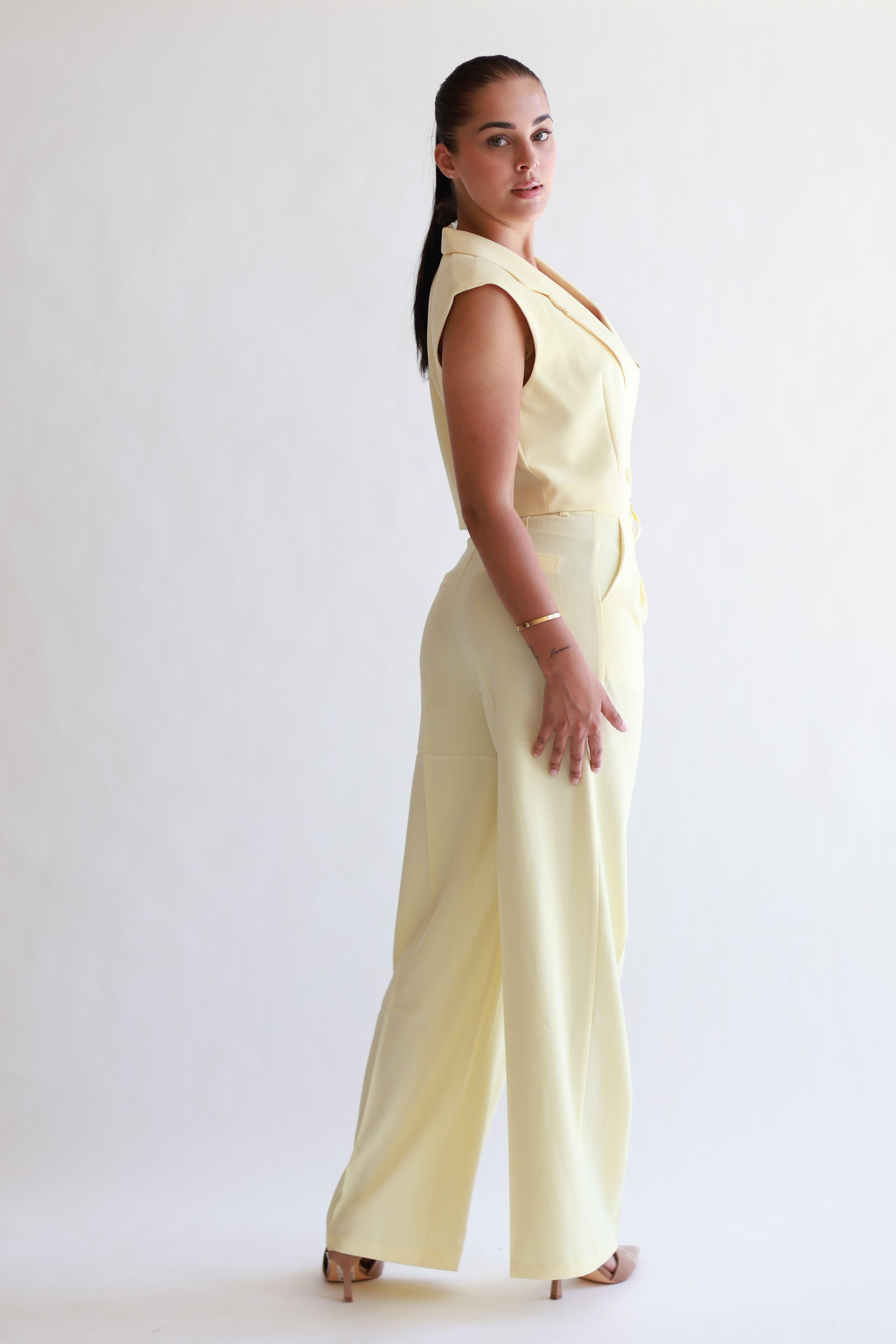 CO-ORD SET Geel