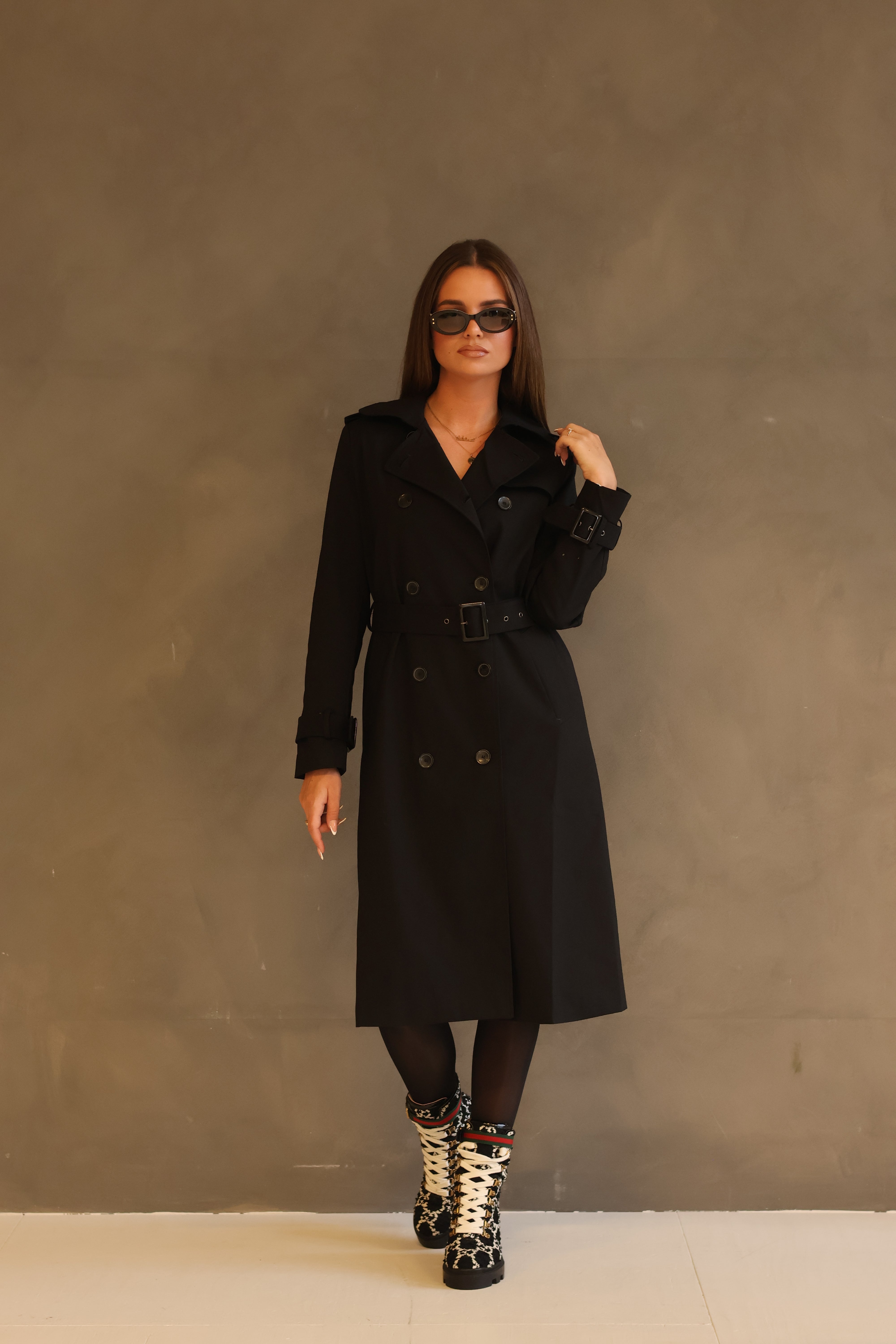 Lange - Trenchoat Met Riem