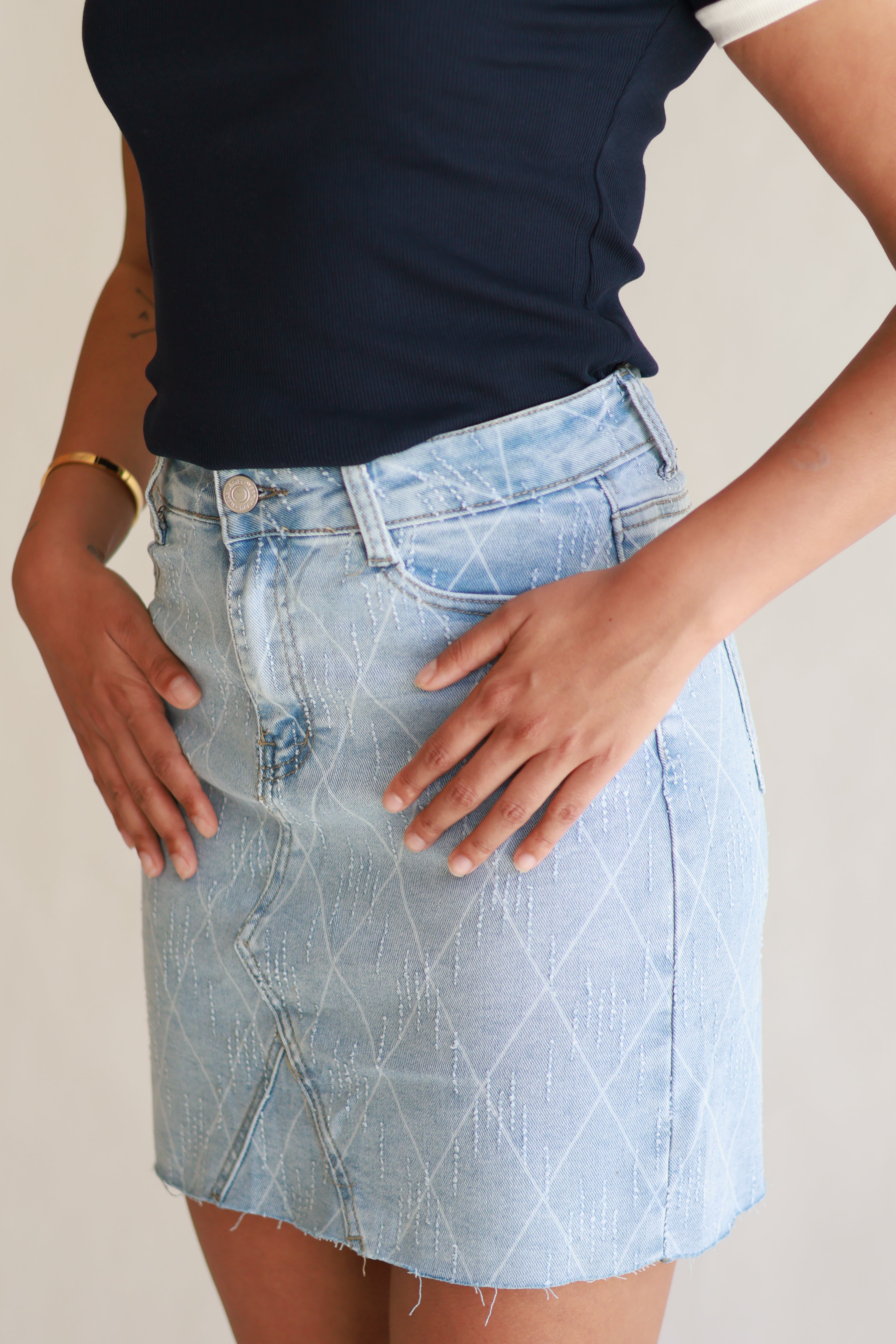 DENIM MINI ROK
