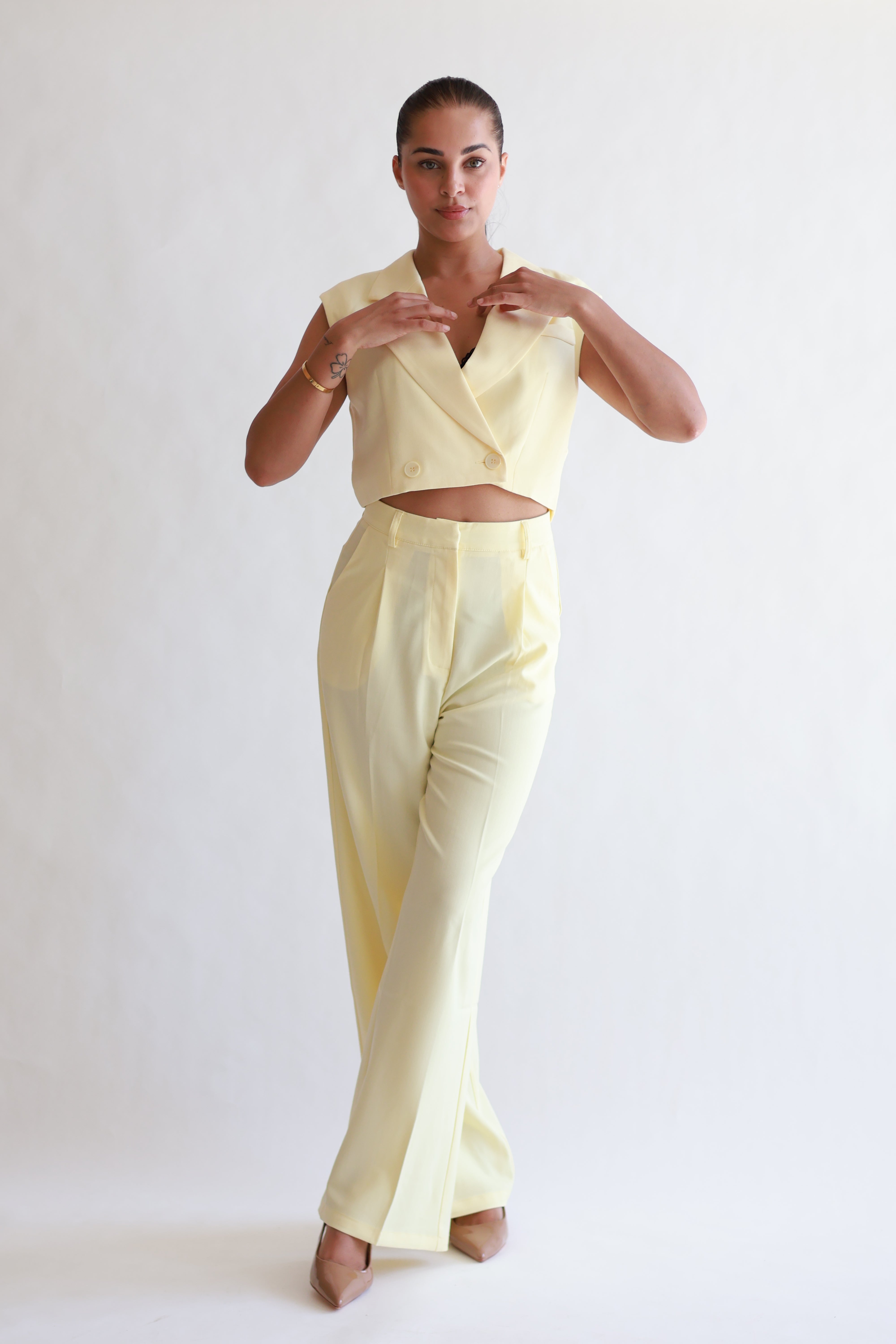 CO-ORD SET Geel